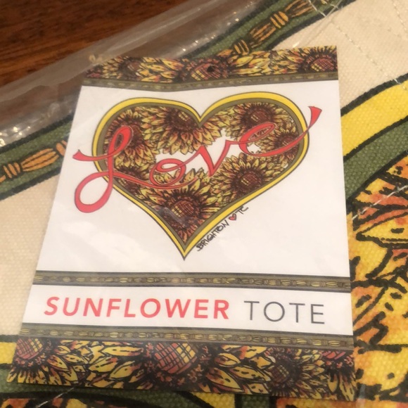 NWT Brighton Something Wonderful Sunflower Love Tote - Picture 7 of 16